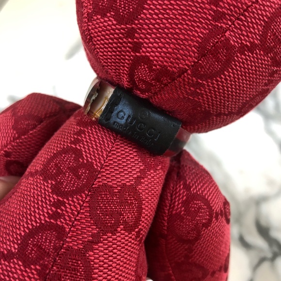 Authentic GUCCI Baby Teddy Bear Limited Edition Collectors Item Monogram Canvas - Picture 10 of 10